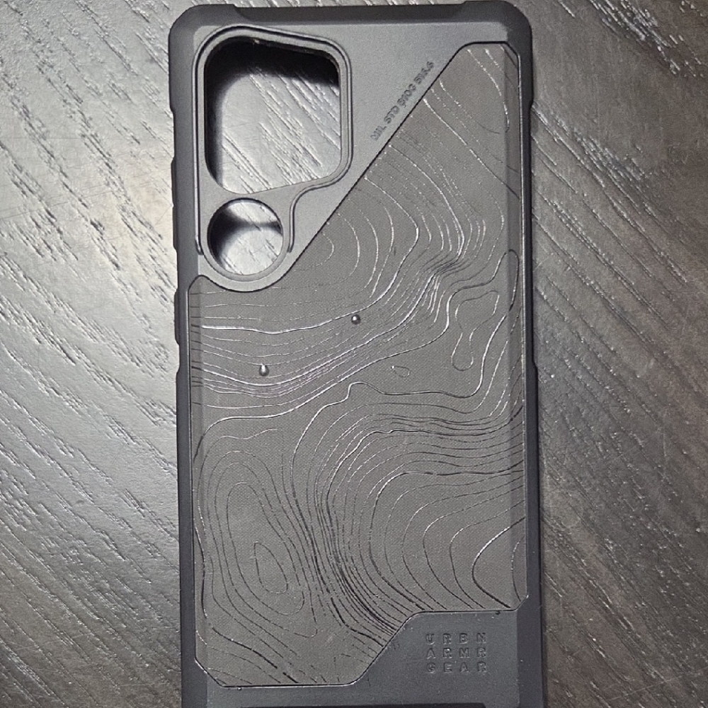 Urban Armor Gear Gray Phone Case with Topographic Design